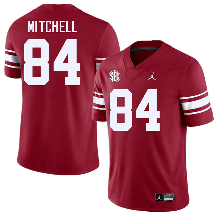 Men #84 Davon Mitchell Oklahoma Sooners 2024 SEC Conference College Football Jerseys-Throwback